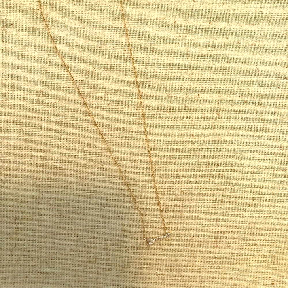 Stella & Dot Covet Diamond and 14k gold arrow